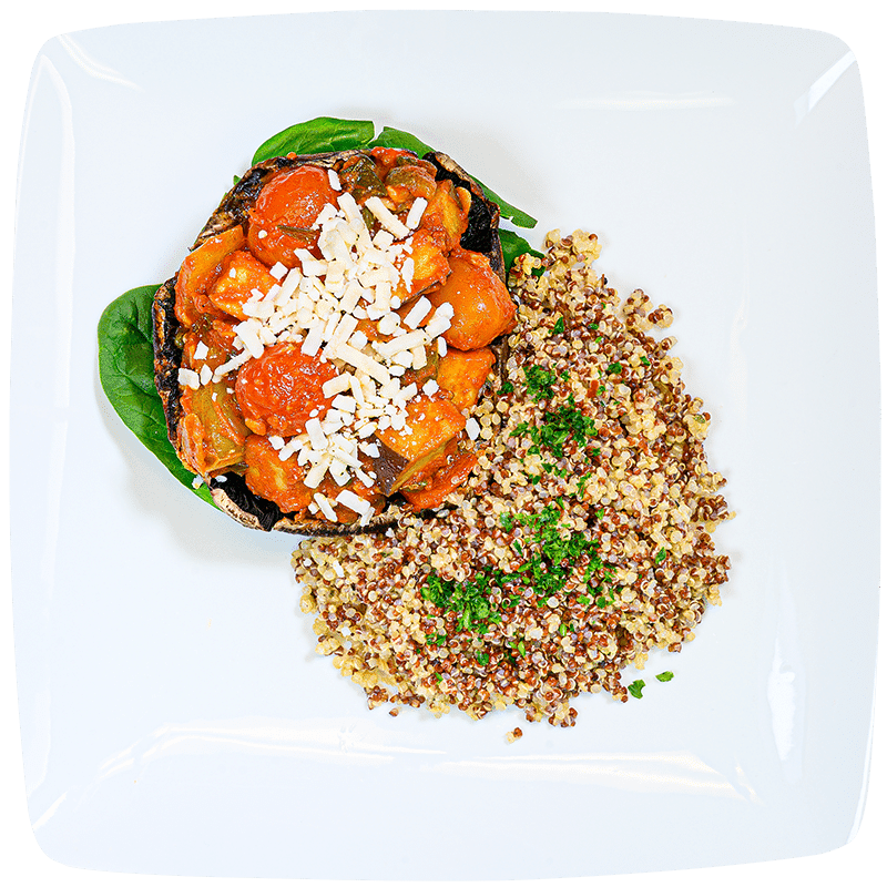 Vegan Stuffed Portabella